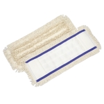 Mop płaski 40cm FLIPPER BASIC InterTom bawełna ecru / kieszeń (opak.50szt.)
